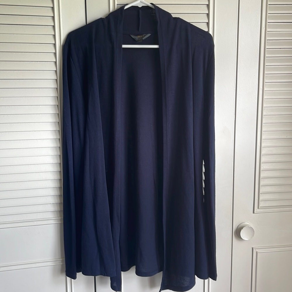 Mix by Hawthorn Navy Blue Cardigan, Sz XL